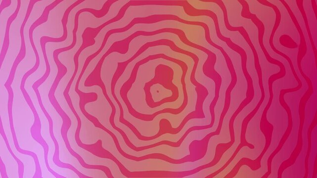 Abstract pink red concentric wavy ripple circle pattern for decorative graphic designs suitable for backgrounds, textiles, prints, and products.