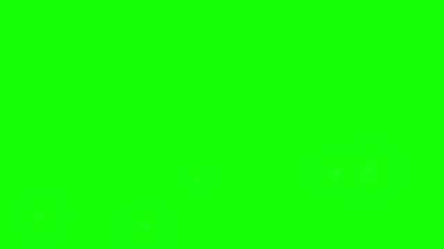 Hearts drifting in a gentle pattern across a solid green background provide a versatile visual element for creative media production.
