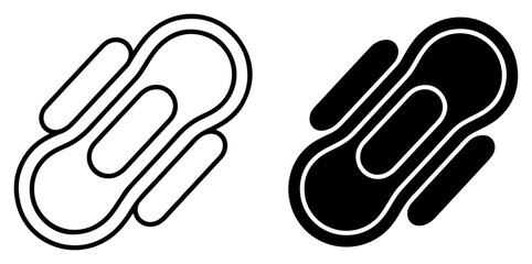 sanitary pad icon for ui design © graphenitix