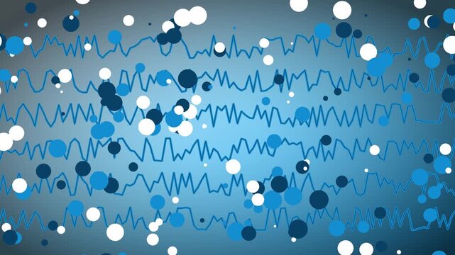 Abstract digital network backdrop for technology or data visualization