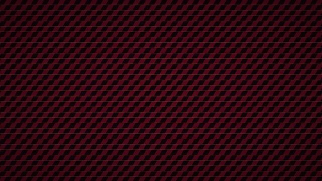 Abstract geometric animation with rhythmic red and black square patterns