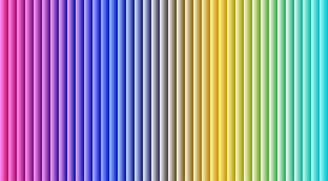Vertical gradient background, with parallel stripes, in a full, spectrum rainbow color, palette, seamless transitioning, color bands