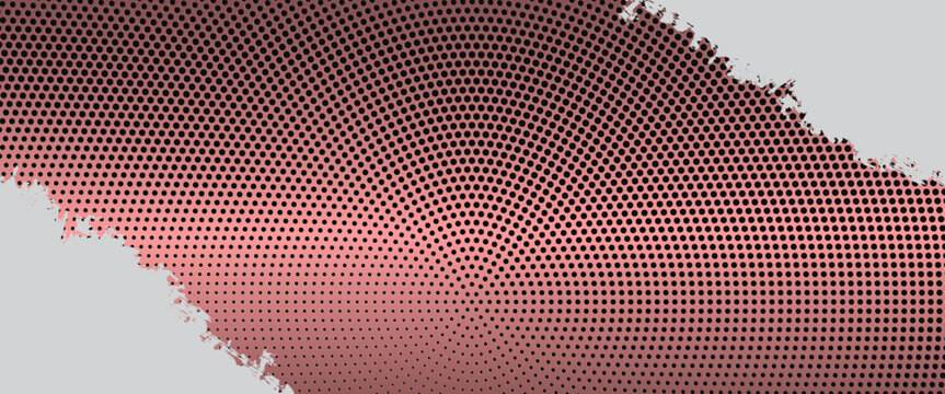Pink abstract technology background with circle perforated speaker grill texture for web sites, user interfaces (UI), applications (apps) and business presentations. Vector illustration.