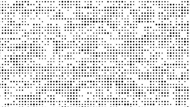 Abstract halftone pattern with varying dot sizes