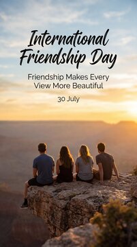 Friendship makes every view more beautiful on international friendship day