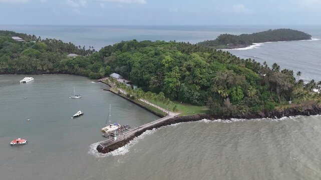 Green Nature and Old Ruins of &Icirc;le Royale
