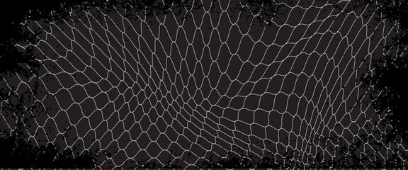 Net pattern. Rope net vector silhouette. Soccer, football, volleyball, tennis and tennis net pattern. Fisherman hunting net rope texture or pattern. © Musrifah