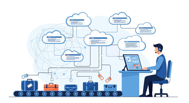 Airport Luggage Security Scan and Cloud Data Management System