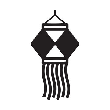 Diwali Lantern Icon - Traditional Indian Akash Kandil Vector Illustration