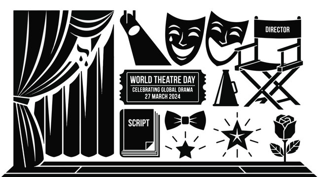 Theatre Day Celebration Illustration