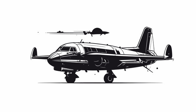 Small Private Jet Airplane Vehicle.