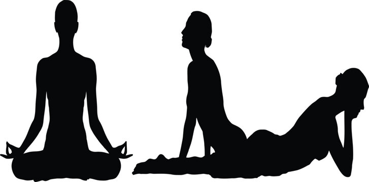Black vector silhouette illustration of woman and girl couple dancing with family, love, wedding and fashion concept, people silhouettes in motion and shadow art