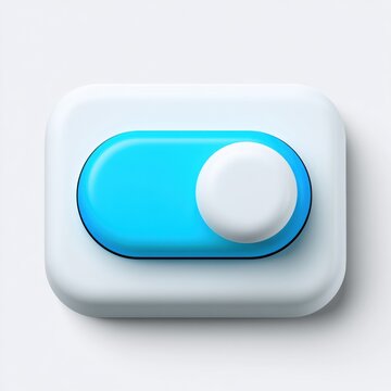 A toggle switch in the on position emphasizing privacy as the default choice. The design is clear and uses a blue and white color palette.