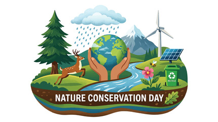 Fototapeta premium Nature Conservation Day Earth Protection