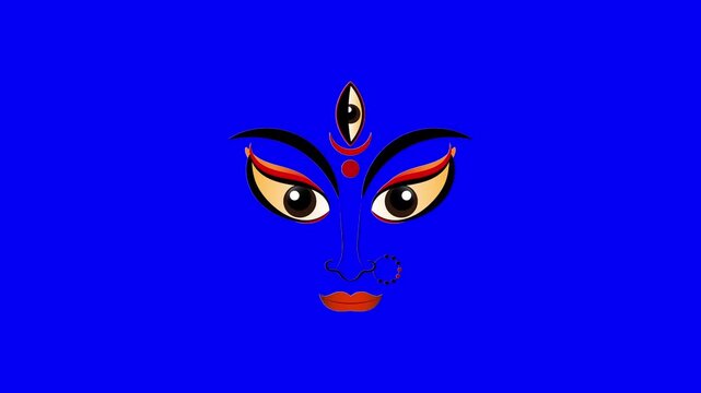 Navratri video screen Maa Durga GreenScreen chromakey animation Navaratri Video 