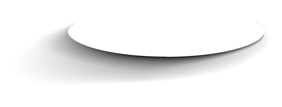 Swoosh drop shadow png overlay effect, transparent background