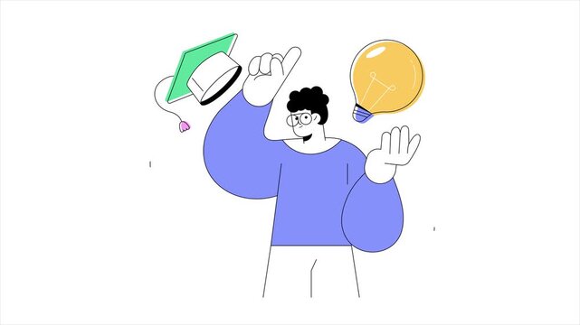 Creative Student   Animated Mp4 File	