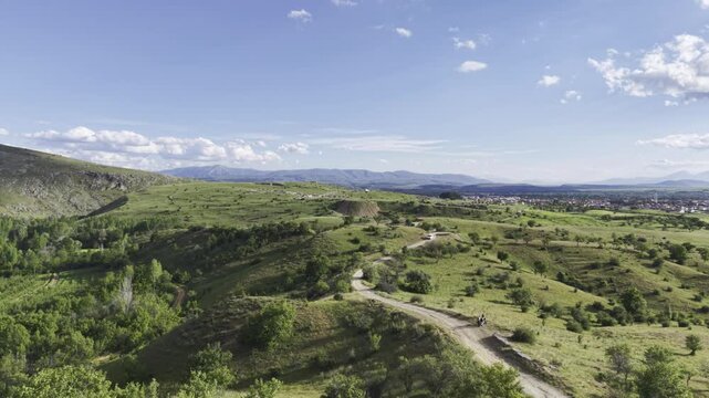 Cinematic Drone Footage of Pisidia Ancient City in Yalvac Isparta Turkey Revealing Historic Ruins and Archaeological Heritage