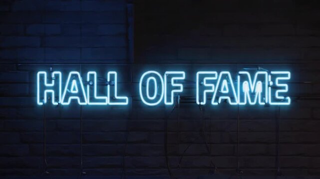 Sign of "Hall of Fame".