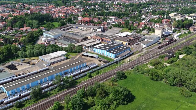 Railway Yard Industrial Zone German Town 