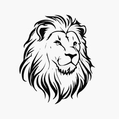 Fototapeta premium lion head vector
