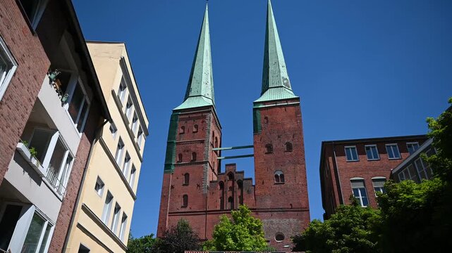 L&uuml;beck Cathedral in Schleswig-Holstein, Germany