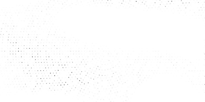 Latar belakang halftone monokrom tebal dari titik-titik melingkar hitam membentuk gradien radial, teks berpusat FUTURISTIK HALFTONE, desain abstrak modern dengan kontras tinggi untuk digital, data, vi