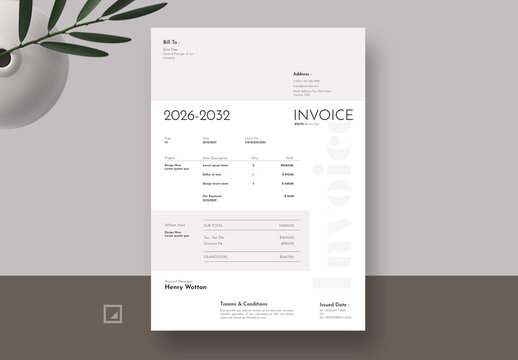 Professional Business Invoice Layout