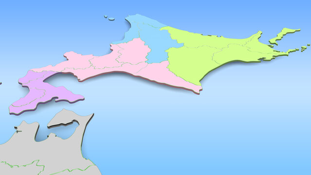 北海道マップ：地域区分