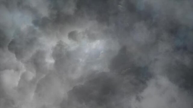 Storm Clouds with Lightning Flash  Background Animation