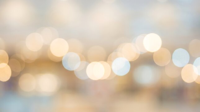 Abstract blurred background of a shopping mall or store with bokeh lights