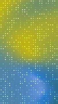 Vertical Abstract background animation of a glowing dot pattern with vibrant color gradients Abstract background with glowing dots pattern and gradien