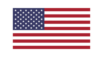 Obraz premium American flag, United States flag, patriotic symbol, national emblem, vector illustration