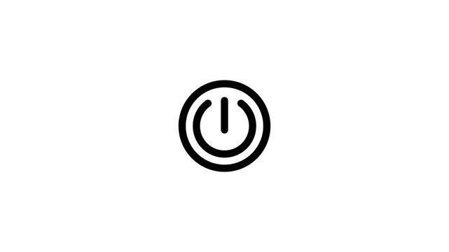 Circular arrow white background minimalist symbol motion direction loop