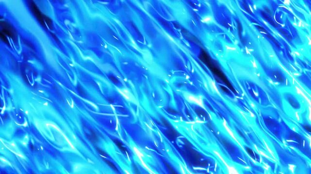Blue liquid transition with black background. dynamic liquid transition in cartoon doodle style, sea liquid transition featuring flowing wave motion and playful splash effects. 4k video