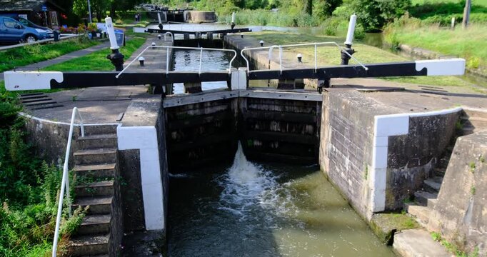 Grand Union Canal Hatton Locks Warwickshire England UK