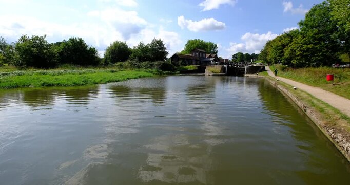 Grand Union Canal Hatton Locks Warwickshire England UK