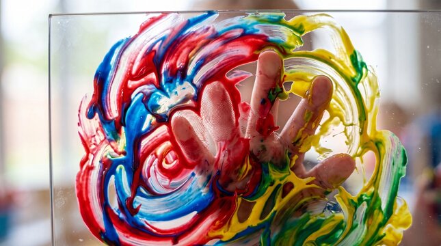 Colorful Hand Art
