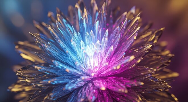 Close-up macro image of a vibrant, ephemeral 'spark flower,' capturing the delicate, crystalline structure and intense, fleeting light, spectacular, texture, conceptual
