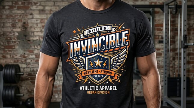 Invincible typography graphic design in vector illustration.tshirt,print and other uses