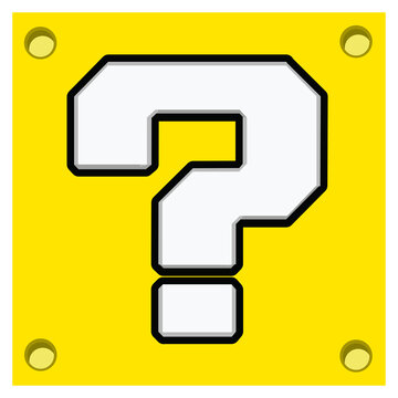 Cute cartoon question mark symbol icon illustration isolated on white background