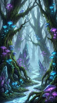 Beautiful nature images of trees and mountains, 4K images generated by AI.