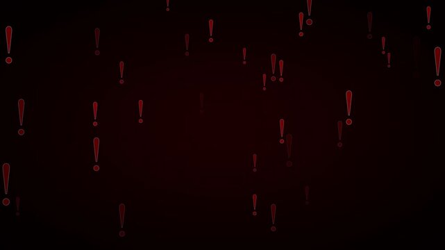 Warning danger animation shifts red exclamation mark icons. Critical warning danger animation fields matrix system alert blocks. Secure warning danger animation signals checks.