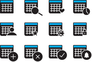 Fototapeta premium Calendar icon for appointments, schedules, appointments