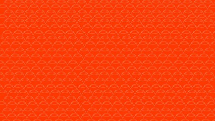 Obraz premium Vibrant orange background featuring high contrast repeating patterns of circular elements.