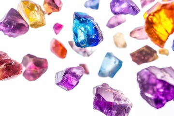 Fototapeta premium Gemstones backgrounds amethyst jewelry.