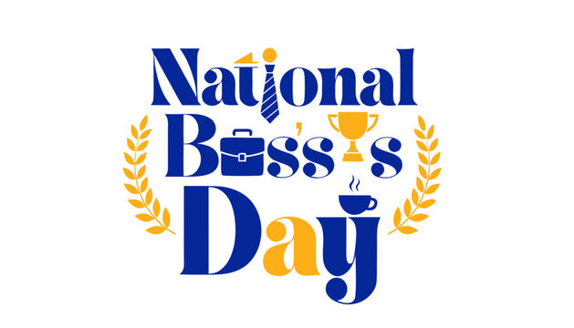 National Boss's Day, boss appreciation, workplace celebration, vector icons