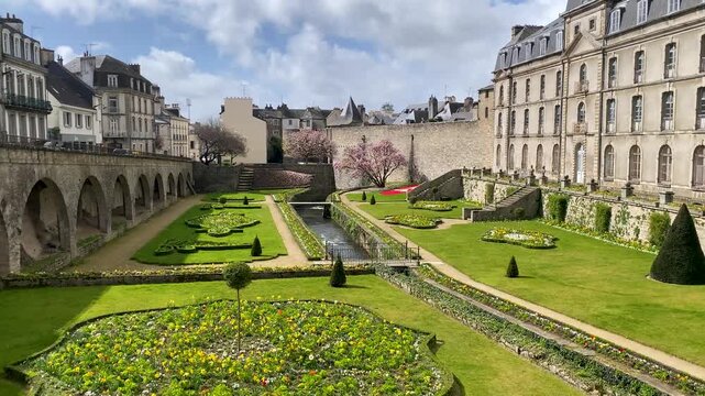Hermine Castle Gardens in Vannes Brittany Historic Estate Park and Landscape