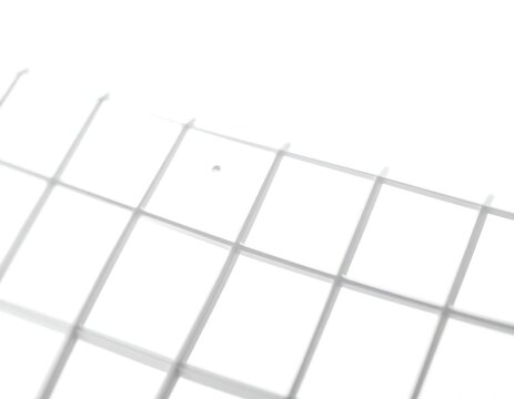 A close-up view of a grid pattern with intersecting lines