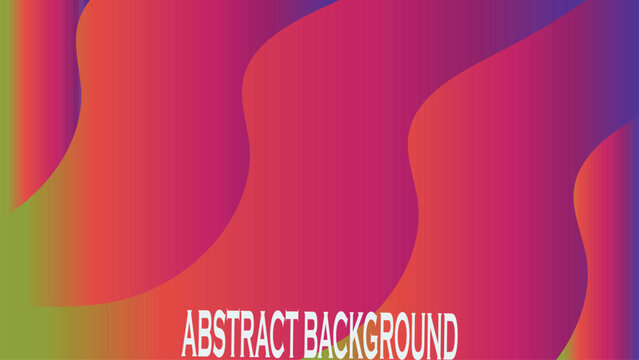 Vibrant abstract background with wavy gradient shapes and bold typography